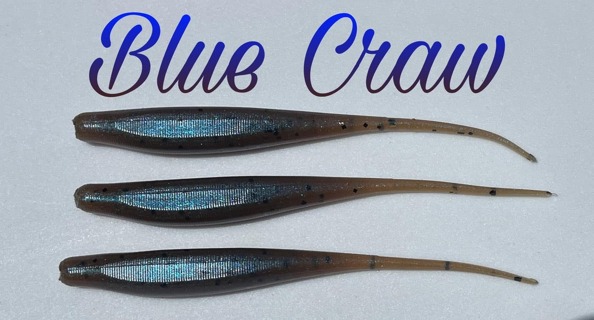 Blue Craw 4" MC Straight Tail Shad