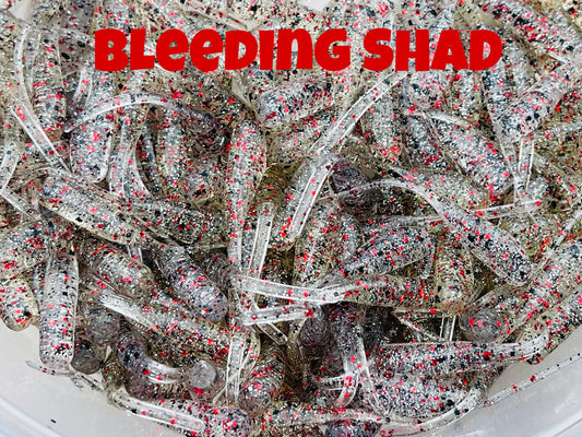 Bleeding Shad 2" MC Straight Tail Shad
