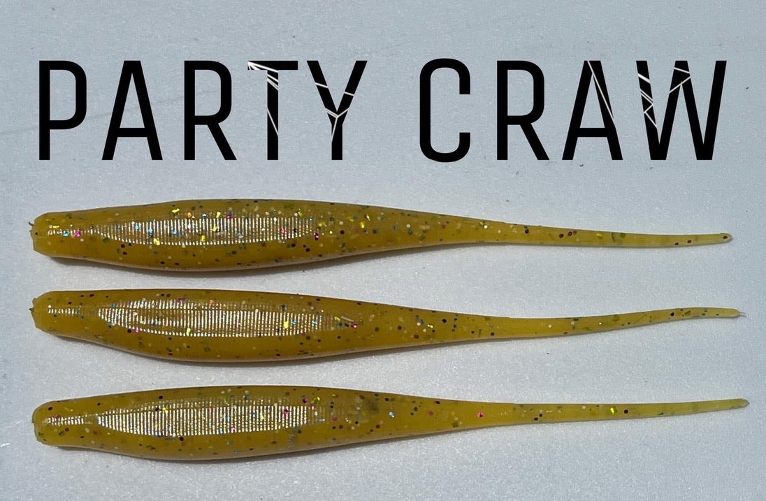 Party Craw 4" MC Straight Tail Shad