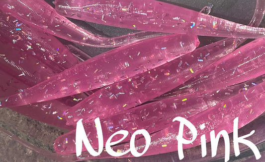 Neo Pink 4" MC Straight Tail Shad