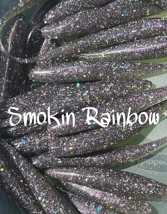 Smokin Rainbow 4" MC Straight Tail Shad